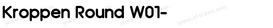 Kroppen Round W01字体转换
